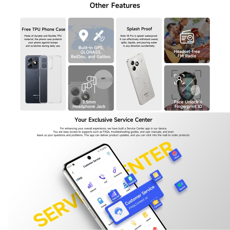 Ulefone Note 18 Pro, 6GB+256GB, Face ID & Side Fingerprint, 6.78 inch Android 14 MediaTek Helio G91 MTK6769 Octa Core, Network: 4G, Dual SIM, OTG, NFC Ulefone Note 18 Pro, 6GB+256GB, Face ID & Side Fingerprint, 6.78 inch Android 14 MediaTek Helio G91 MTK6769 Octa Core, Network: 4G, Dual SIM, OTG, NFC